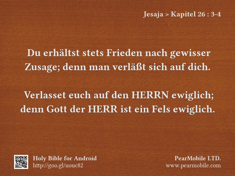 Jesaja, Kapitel 26:3-4